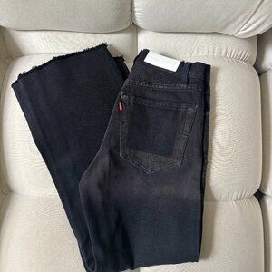 Levi's x Re/Done Wide Leg Crop - Black